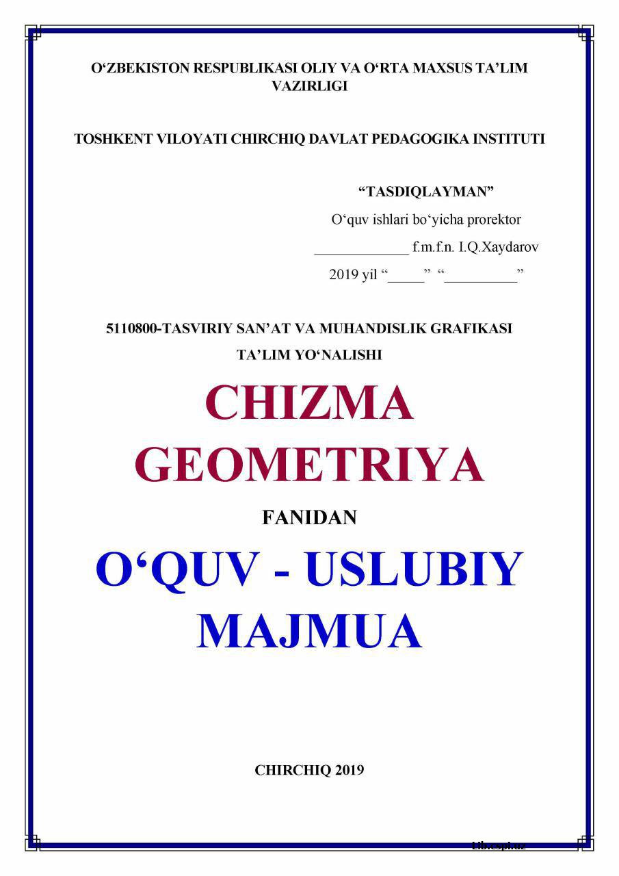 Chizma geometriya.