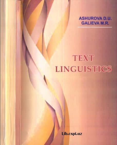 Text linguistics.