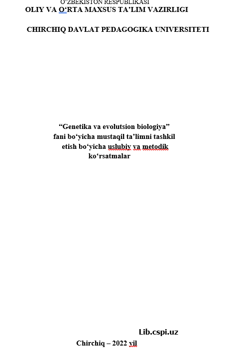 Genetika va evolutsion biologiya