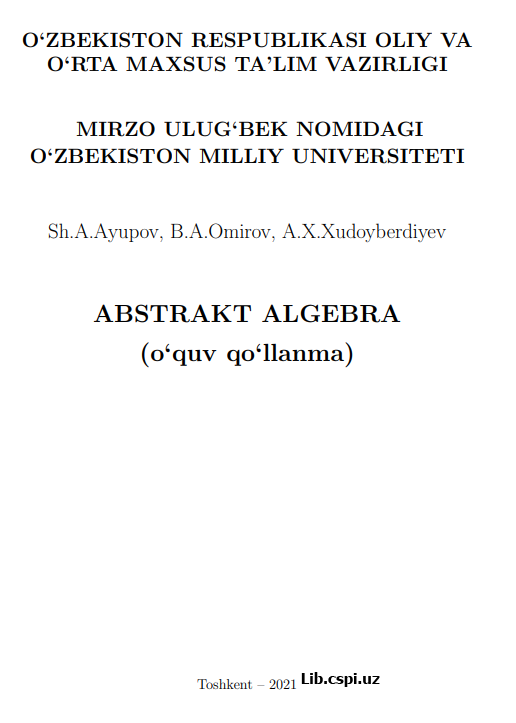 Аbstrakt algebra