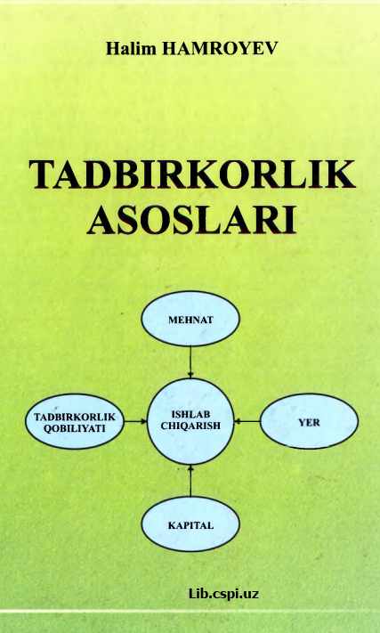 TADBIRKORLIK ASOSLARI