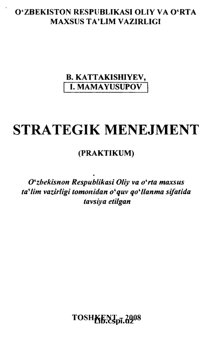 STR ATEGIK MENEJMENT