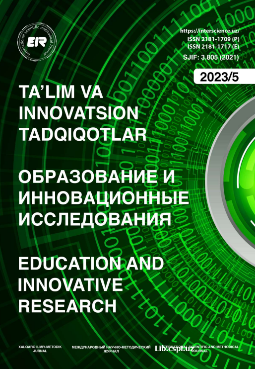 BIOKIMYO DARSLARIDA TALABALARNING INTELTEKTUAL  QOBILIYATLARINI RIVOJLANTIRISHDA KEYS STADY USULINDAN