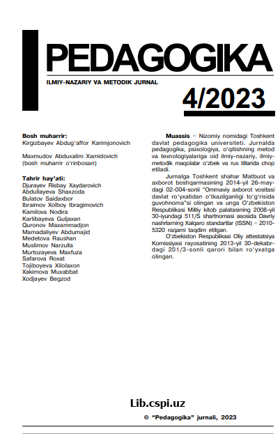 Kredit modul tizim sharoitida bo'lajak geografiya o'qituvchilarining mustaqil ta'limini tashkil etish shakllari