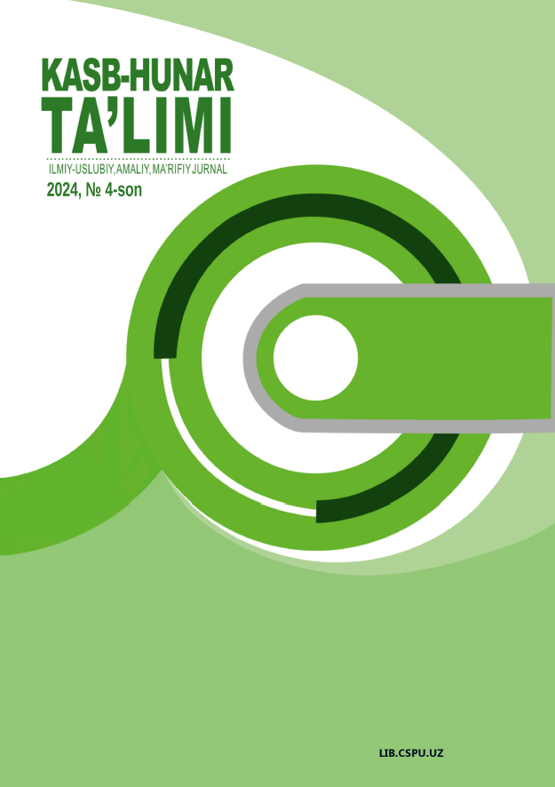 TASVIRIY SAN’AT VA MUHANDISLIG GRAFIKASI YO‘NALISHI TALABALARINI MUSTAQIL TA’LIM ASOSIDA O‘QITISH SAMARADORLIGINI OSHIRISH METODIKASI