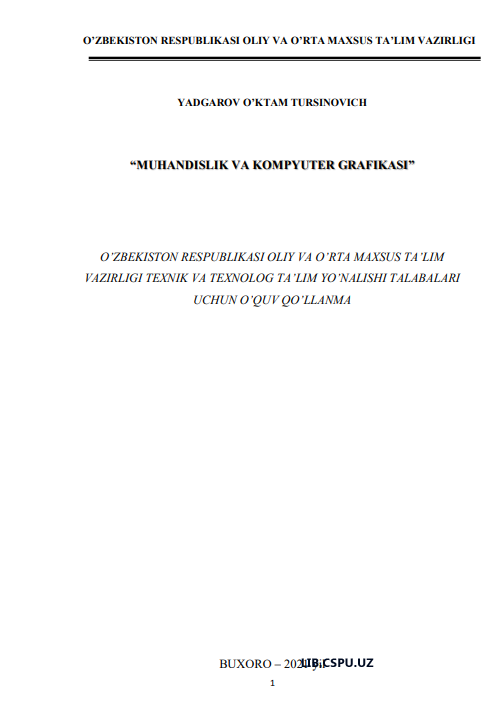 Muhandislik va kompyuter  grafikasi
