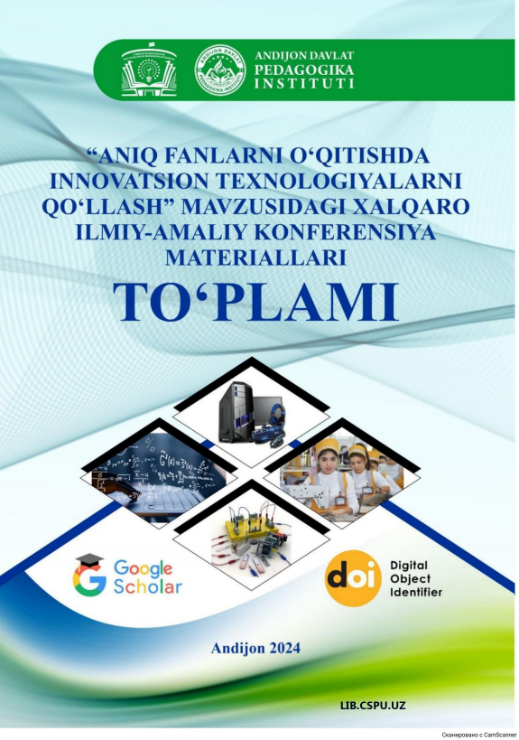 ILMIY BILISH USULLARI VA ULARNING O'RNINI FANDA O'QITISH