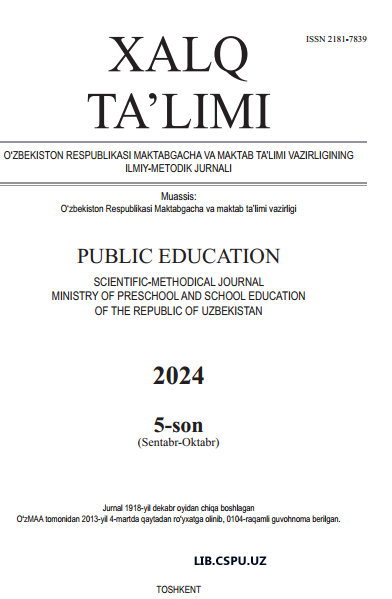 UMUMTA’LIM MAKTABLARIDA BIOLOGIYA FANINI  O‘QITISHDA BLUM TAKSONOMIYASINI QO‘LLASH