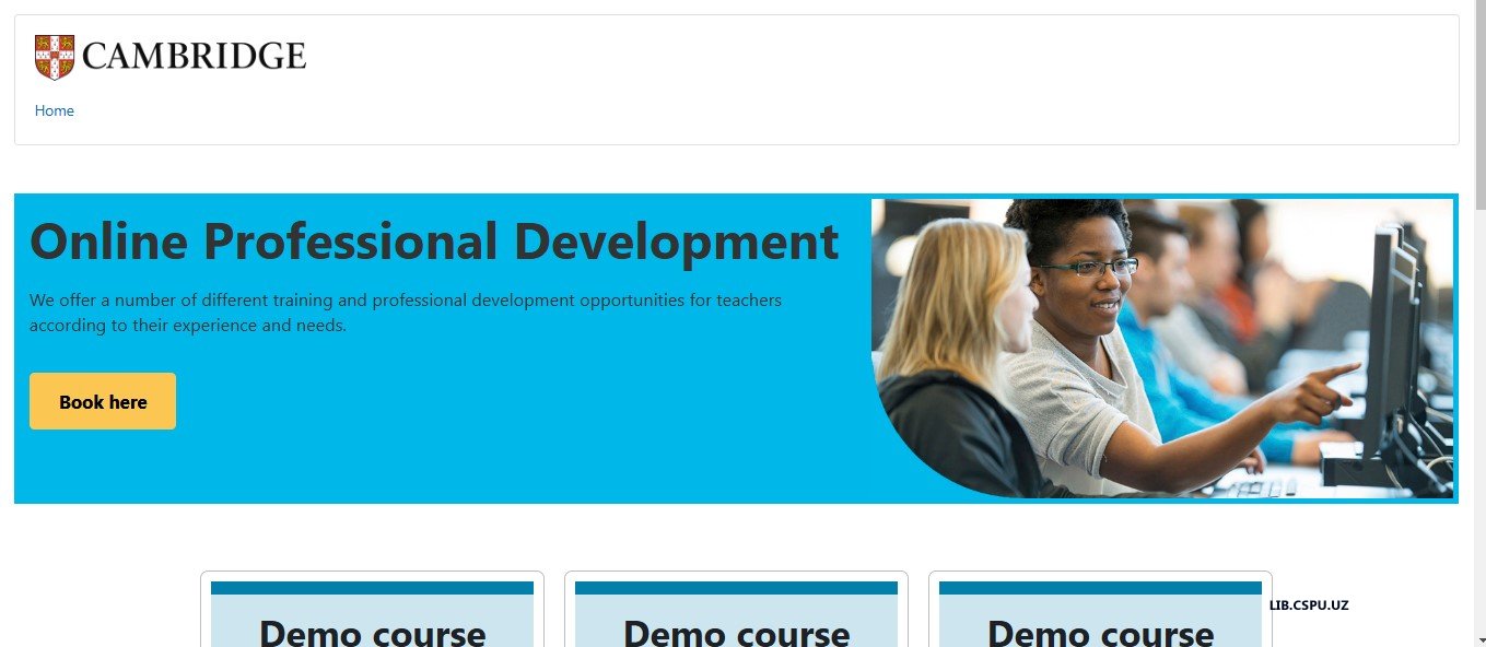 Introduction to Cambridge Profession Development Online Courses