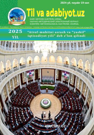 O‘RTA MAKTAB ONA TILI DARSLIKLARIDA  BERILGAN GRAMMATIK BILIMLARNING TAVSIFI