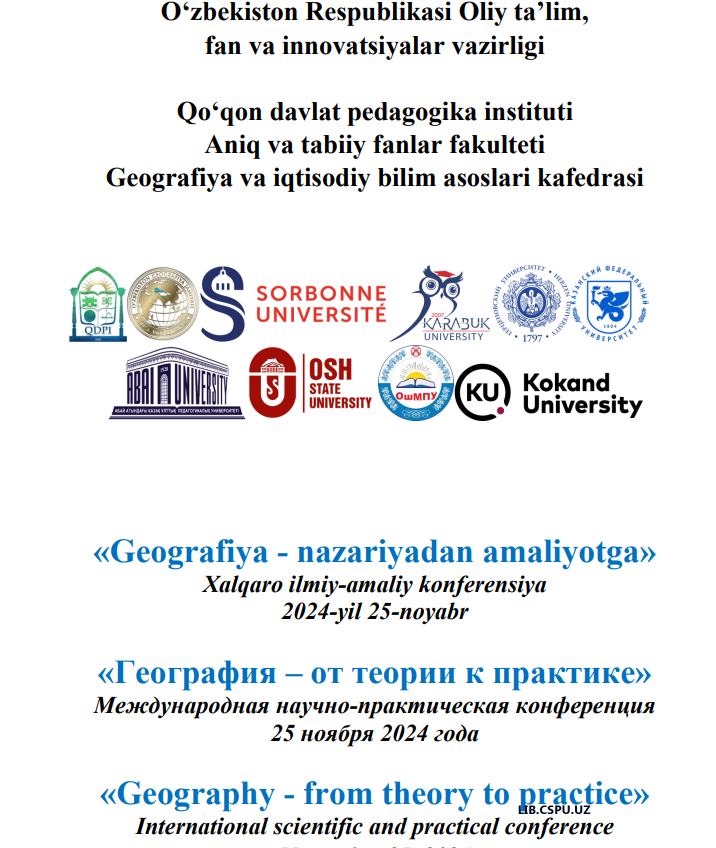 O‘ZBEKISTON CHO‘L HUDUDLARI GEOGRAFIYASI