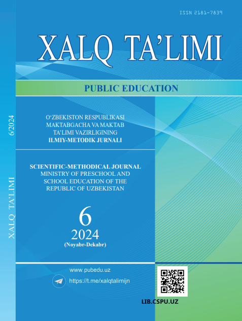 UMUMTA’LIM MAKTABLARIDA BIOLOGIYA FANINI  O‘QITISHDA BLUM TAKSONOMIYASINI QO‘LLASH