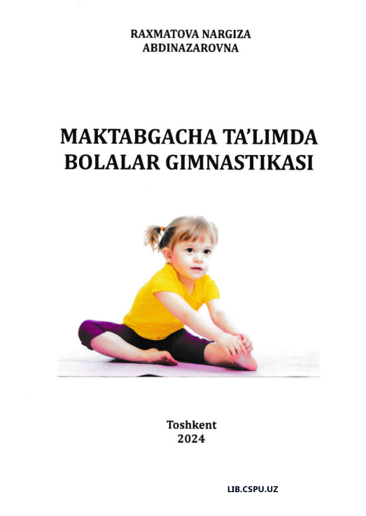 MAKTABGACHA TA'LIMDA BOLALAR GIMNASTIKASI