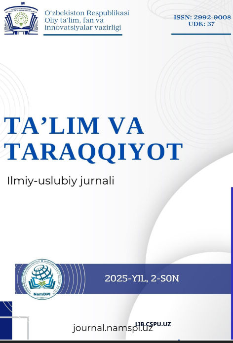 ZAMONAVIY PEDAGOG KOMPETENSIYASI: BUGUNGI KUN TALABI