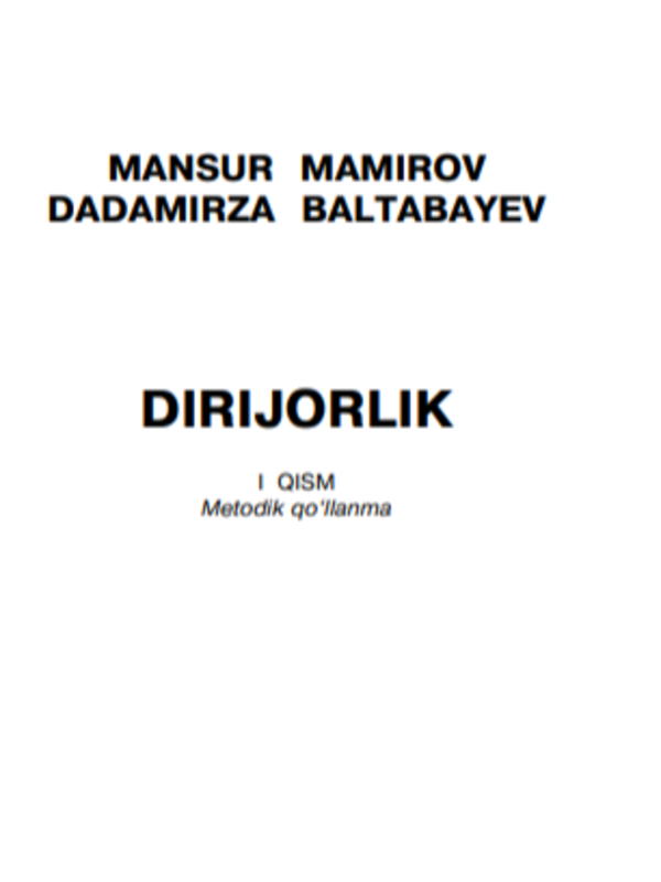 Dirijorlik.