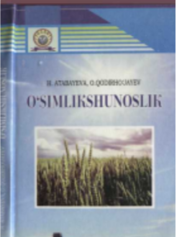O`simlikshunoslik
