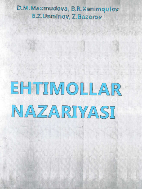 Ehtimollar nazariyasi