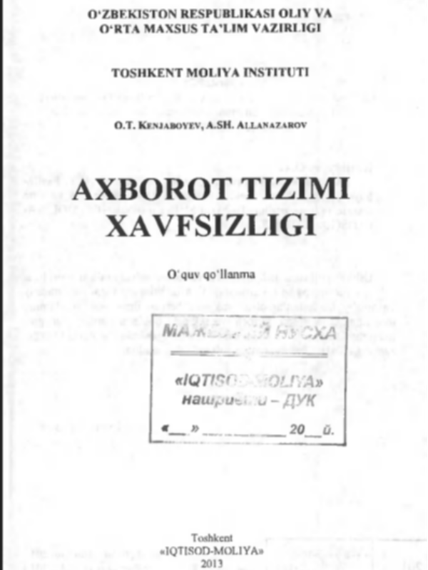 Axborot tizimi xavfsizligi