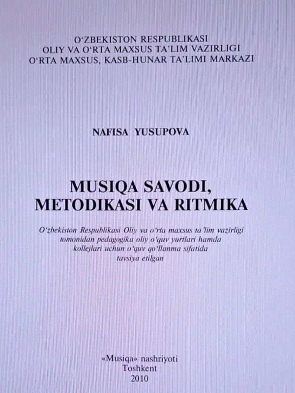 Musiqa savodi, metodikasi va ritmika