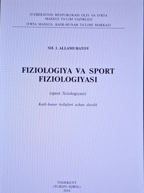 Yosh fizologiyasi va gigiyenasi