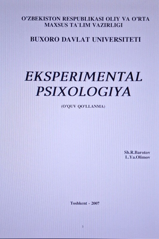 Eksperimental psixologiya
