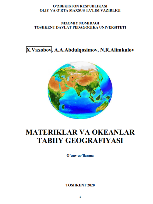 Materiklar va okeanlar tabiiy geografiyasi