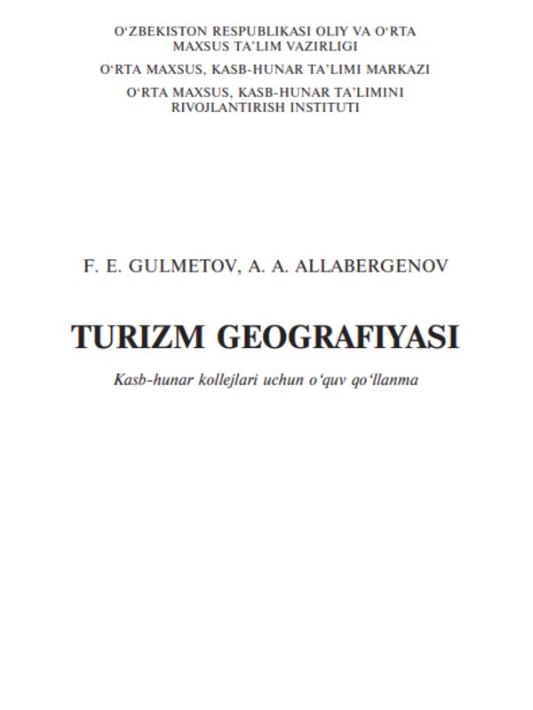 Turizm geografiyasi
