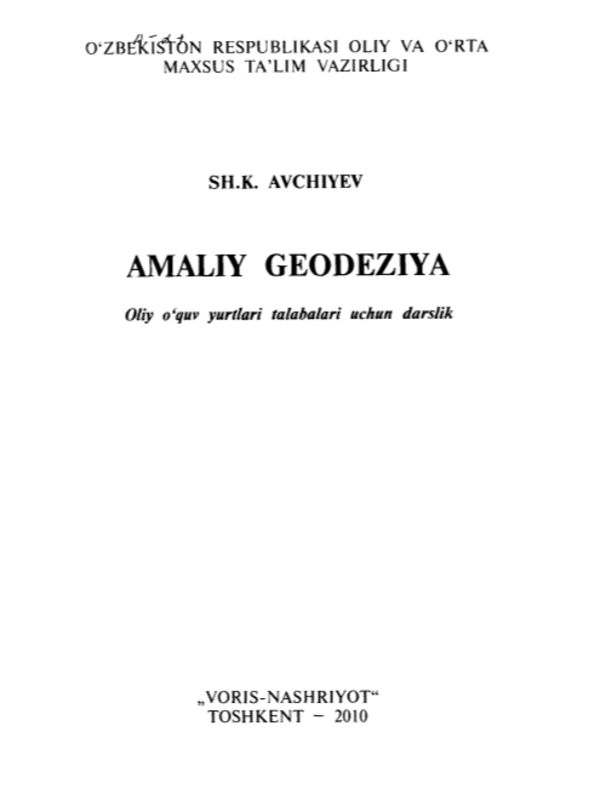 Amaliy geodeziya