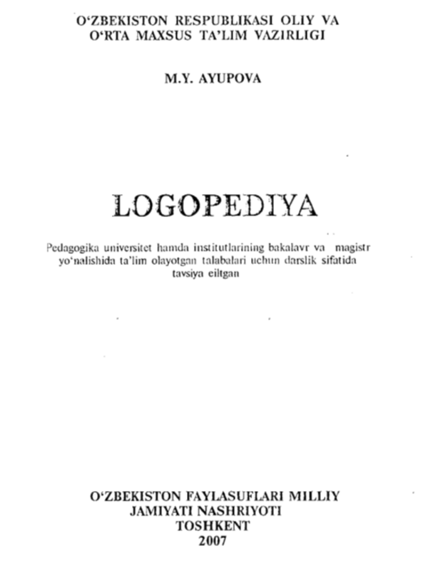Logopediya