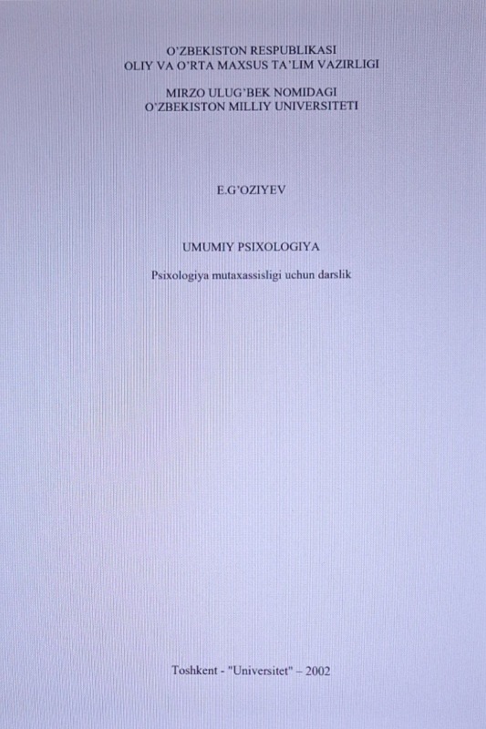 Umumiy psixologiya
