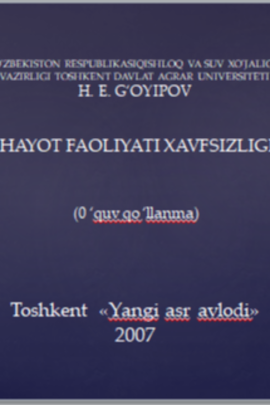 Hayot faoliyati xafsizligi