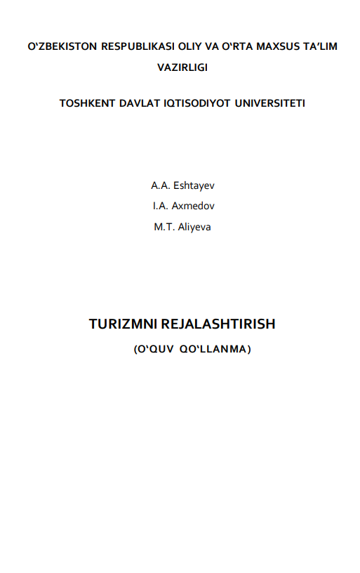 Turizmni rejallashtirish