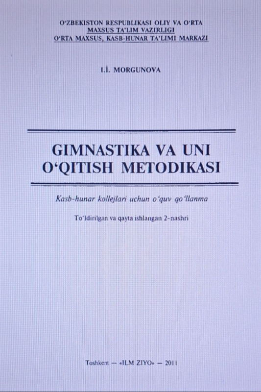 Gimnastika va uni o ‘qitish metodikasi