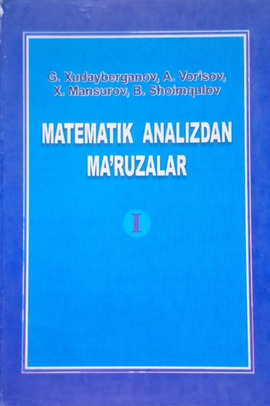 Matematik analizlardan ma'ruzalar