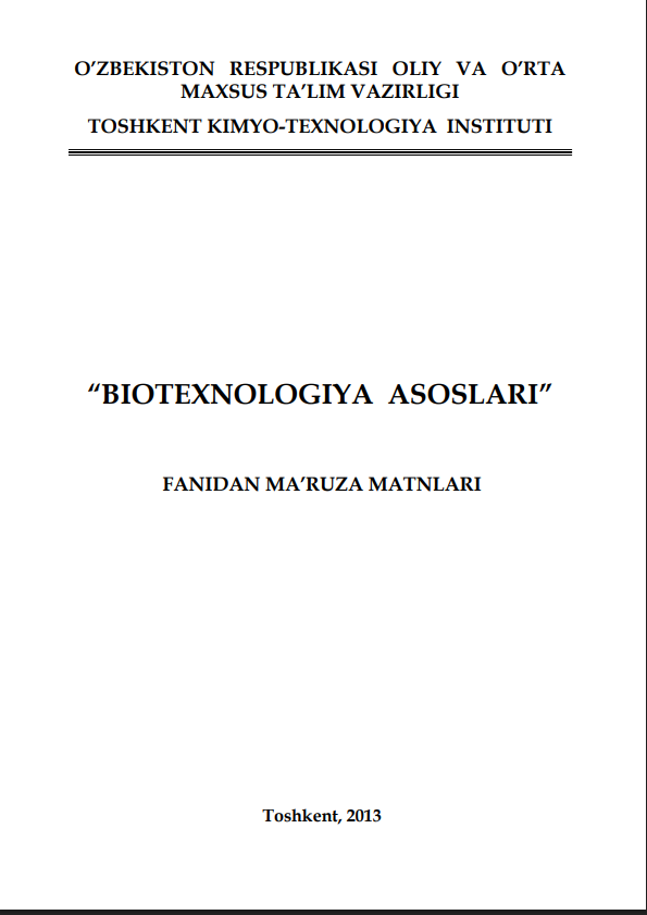 Biotexnologiya asoslari