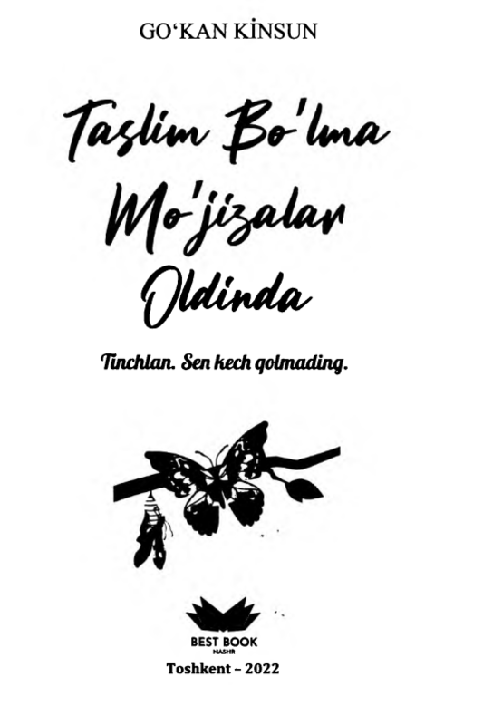 Taslim bo'lma hali mo'jizalar oldinda