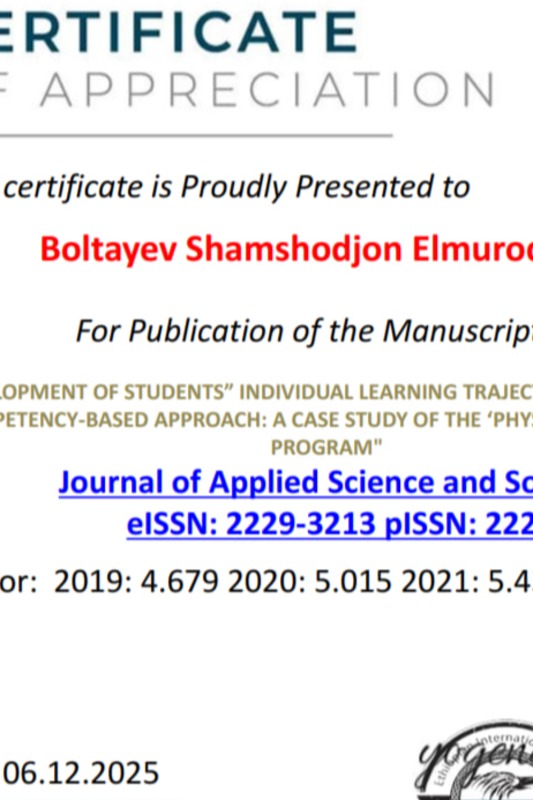 "Dеvelopment of studtnts"  individual learning trajectoris  through a competency-based approach; a case study of the 'physical education' program"