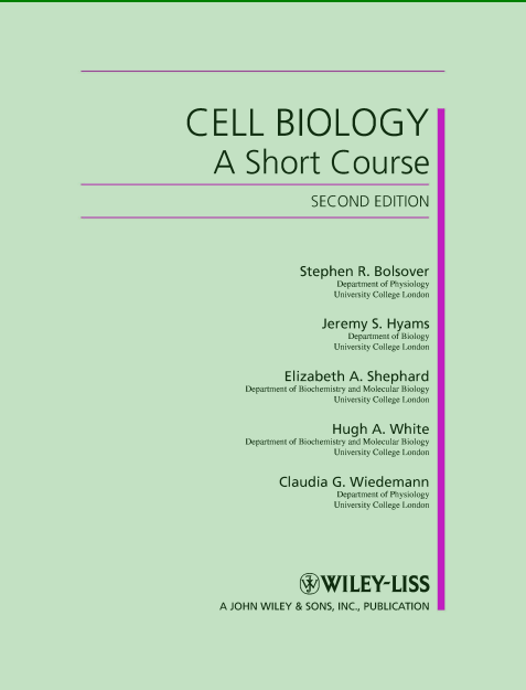 CELL BIOLOGY  A Short Course