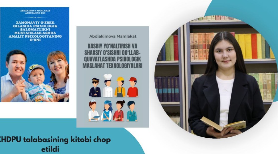 CHDPU talabasining kitobi xorijda chop etildi