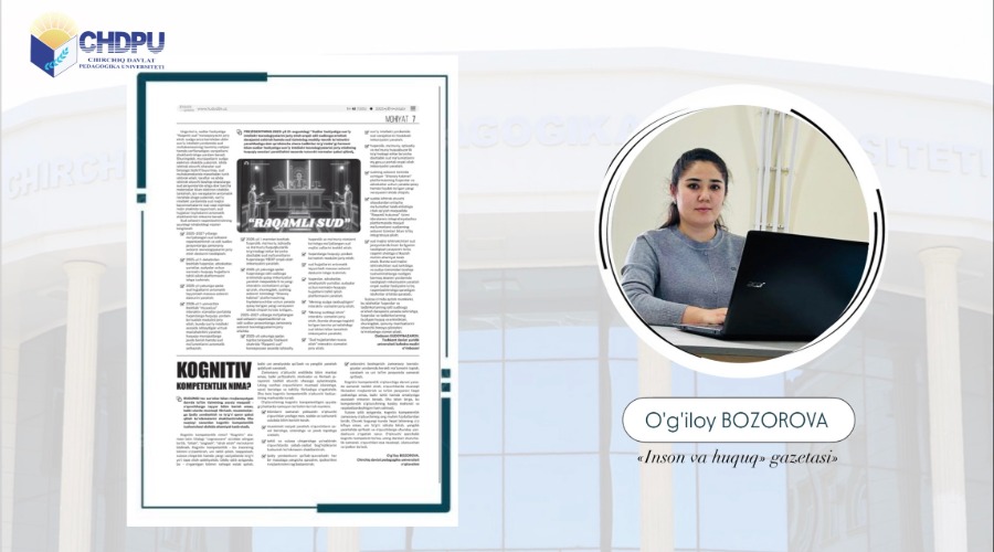 Kongnitiv kompetentlik nima?