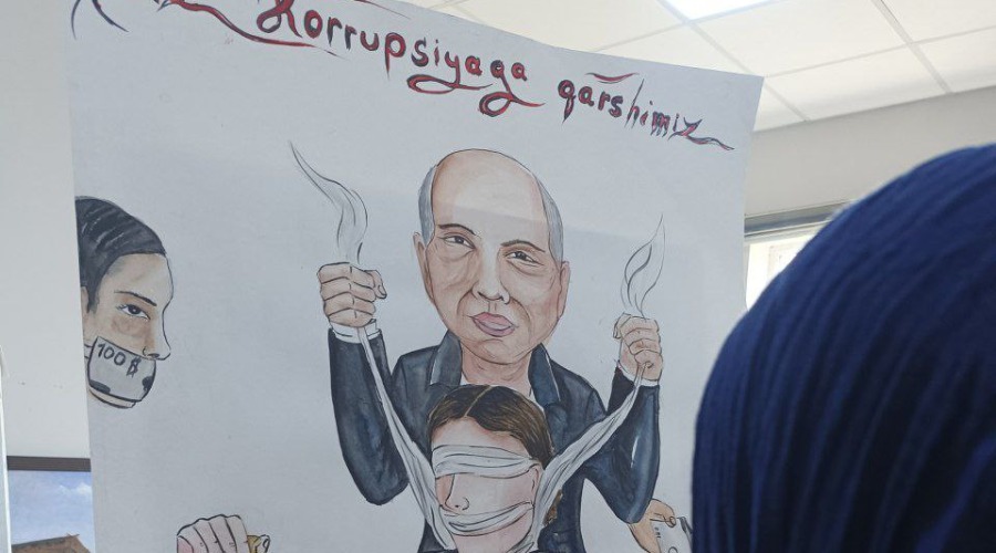San'atshunoslik fakulteti tyutorlari tomonidan Tasviriy san'at va muhandislik grafikasi yo'nalishi talabalari o'rtasida "Yoshlar korrupsiyaga qarshimiz" shiori ostida rasmlar tanlovi o'tkazildi.