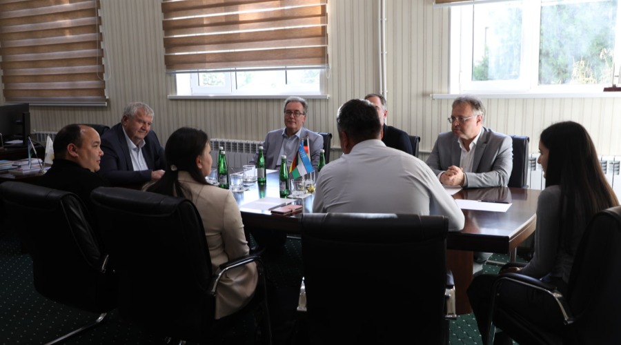 Meeting held between the Rector of CSPU and professors of the Leibniz Institute for the German Language (IDS)