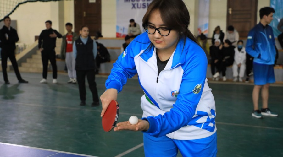Stol tennis sport turi bo‘yicha «Rektor kubogi» musobaqasi o‘tkazildi