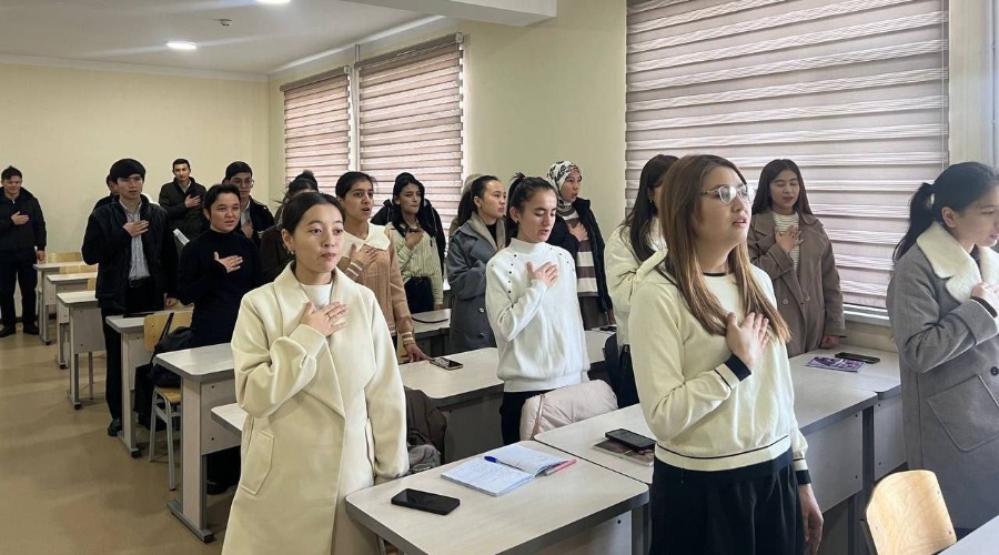 Oʻzbekiston Respublikasining Davlat Madhiyasining 33 yilligi munosabati bilan tadbir bo'lib o'tdi.