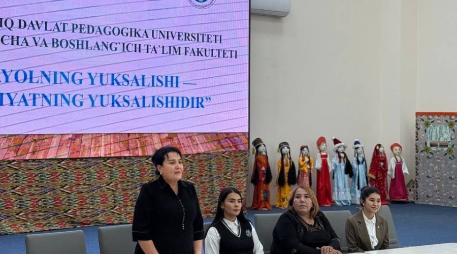 “Ayolning yuksalishi — jamiyatning yuksalishidir”