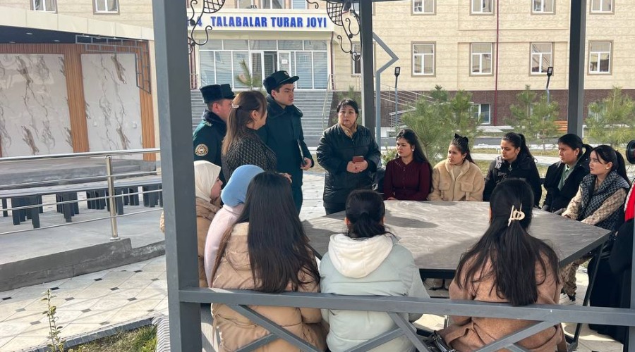 Chirchiq davalat pedagogika universiteti  IIB xodimlari hamda MFY raislari bilan hamkorlikda