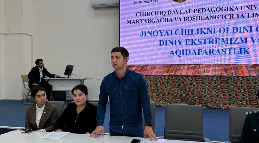 “Jinoyatchilikni oldini olish, diniy ekstremizm va aqidaparastlikning oldini olish” mavzusida uchrashuv