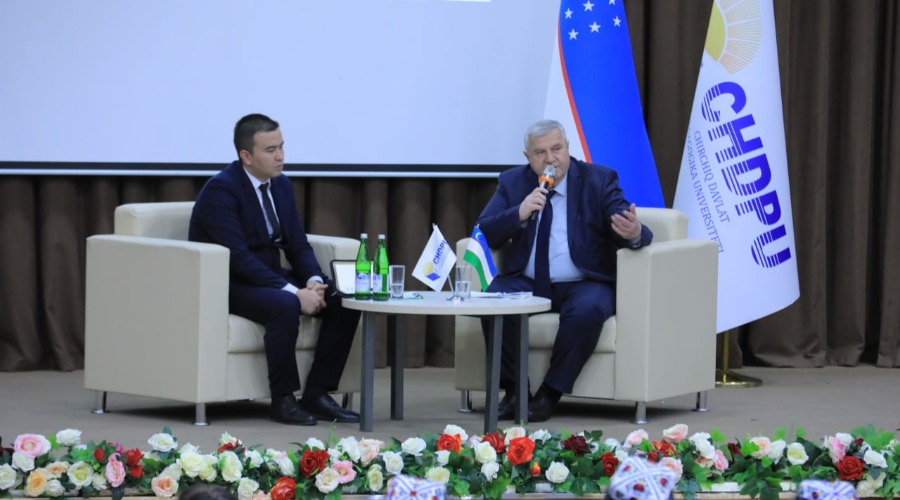 Chirchiq davlat pedagogika universitetida "Rektor va yoshlar" uchrashuvi bo'lib o'tdi.