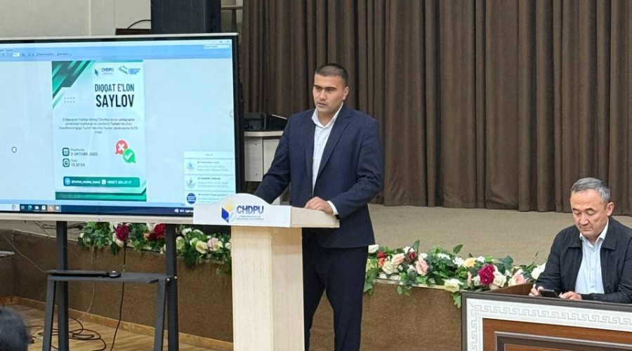 Chirchiq davlat pedagogika universiteti Turizm fakultetida Yoshlar ittifoqi yetakchiligiga fakultet saylovi bo‘lib o‘tdi.