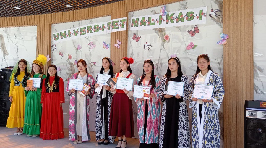 Chirchiq davlat pedagogika universitetida fakultetlar o‘rtasida an’anaviy tarzda tashkil etilgan “Universitet malikasi” ko‘rik-tanlovi katta shavq va ruhda bo‘lib o‘tdi